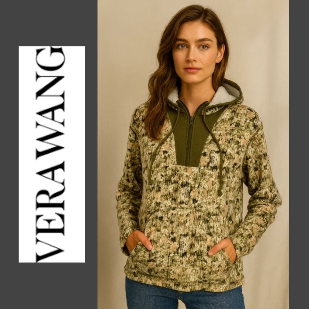 Princess Vera Wang Sweater with Hood and Halfway Zipper